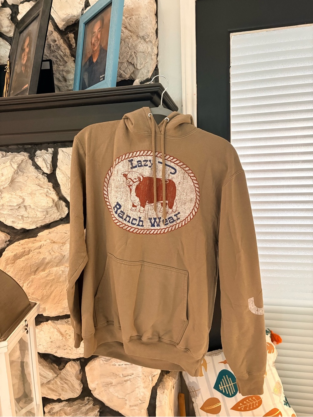 Men's Hooded Sweatshirt - Brown